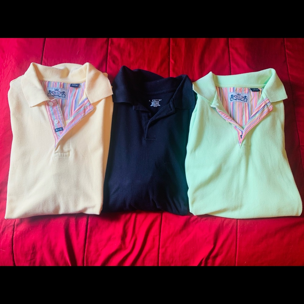 Men’s Polo shirts L (used)- bundle